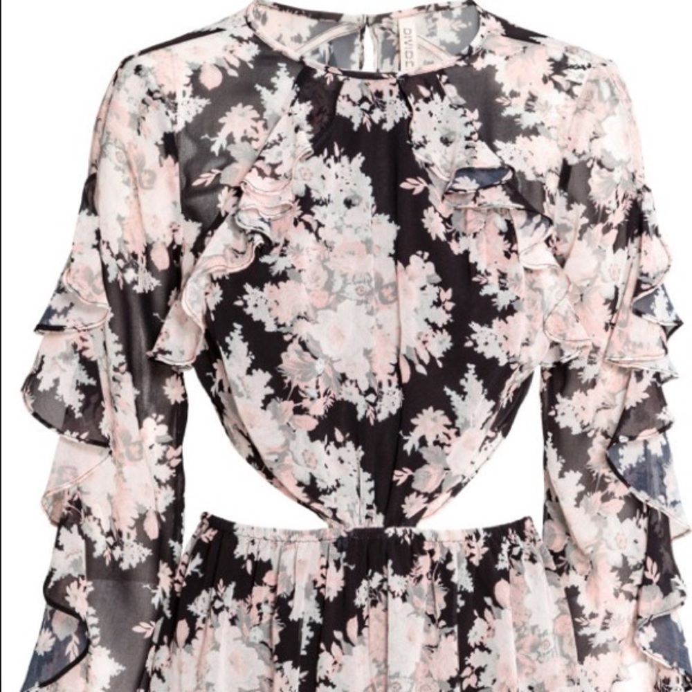 Ruffled Floral Dress NWT